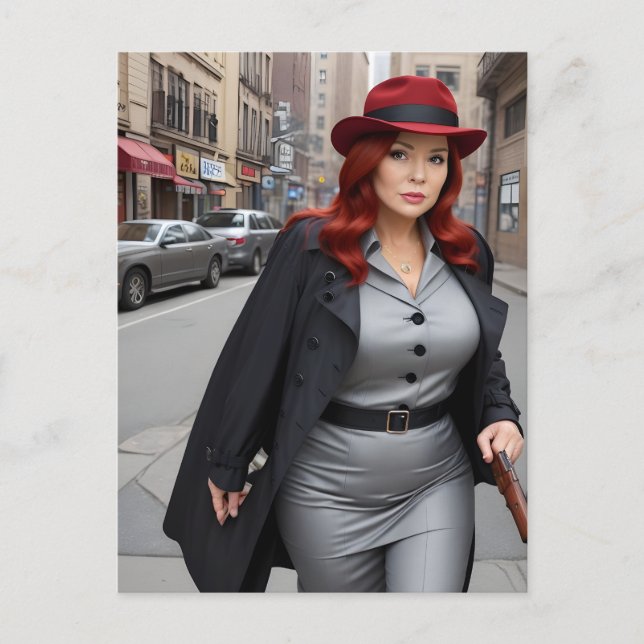 Lady Detective Postcard (Front)