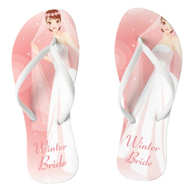 LADY ELEGANCE COLLECTION -  Bride  Jandals (Footbed)