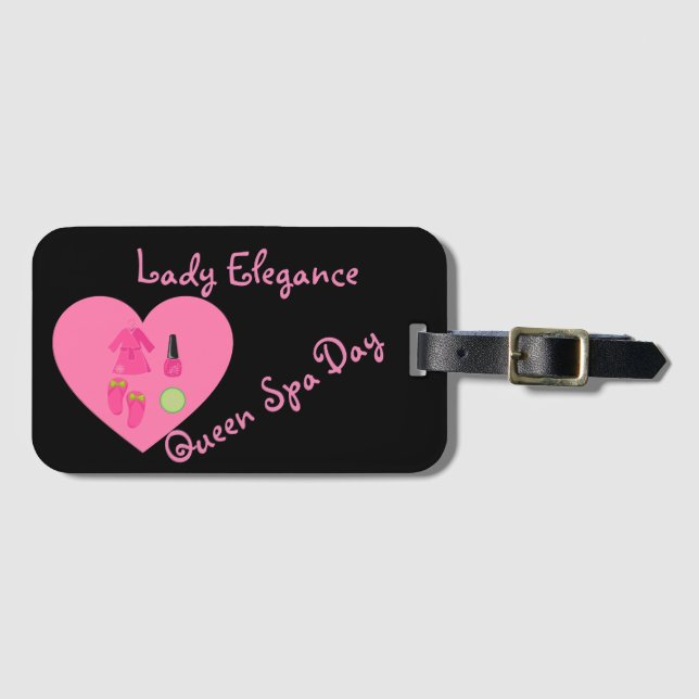 LADY ELEGANCE COLLECTION LUGGAGE TAG (Front Horizontal)