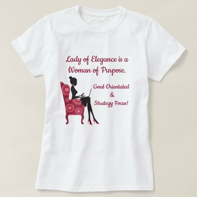 Lady Elegance Collection T-Shirt (Design Front)