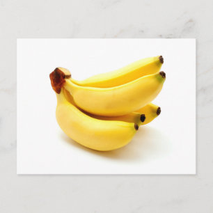 Lady Finger bananas on a white background Postcard