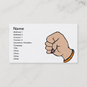 Lady Fist Business Card
