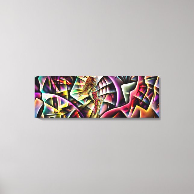 Lady Fractal the Abstract Princess of Fractal Land Canvas Print (Front)