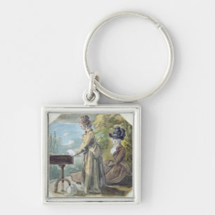 Lady Francis Scott and Lady Elliot, c.1770 (w/c ov Key Ring