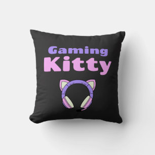 Lady Gamer - Gaming Kitty Cushion