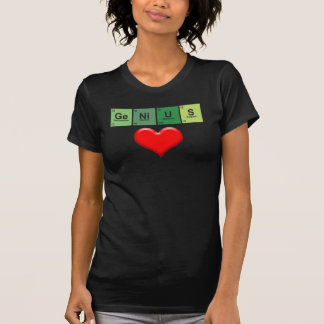 Lady Genius Love - Periodic table of elements. T-Shirt