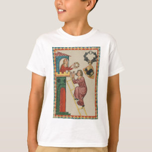 Lady Giving Gift to Suitor, 14th Century T-Shirt
