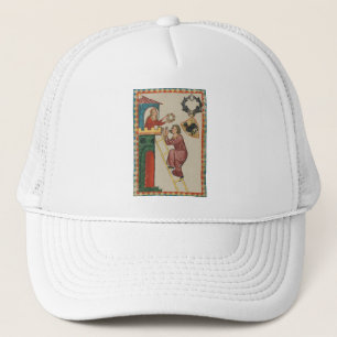 Lady Giving Gift to Suitor, 14th Century Trucker Hat