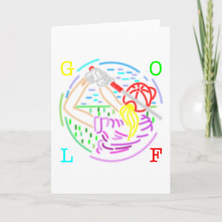 lady golf card