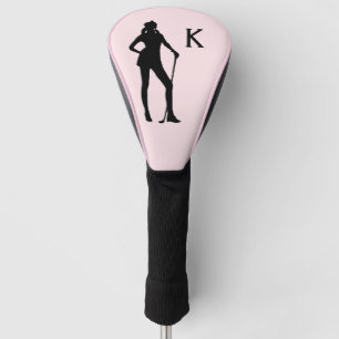 Lady Golf Pink Sport Initialised Golf Head Cover
