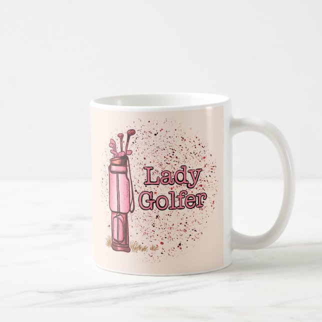 Lady Golfer Coffee Mug (Right)