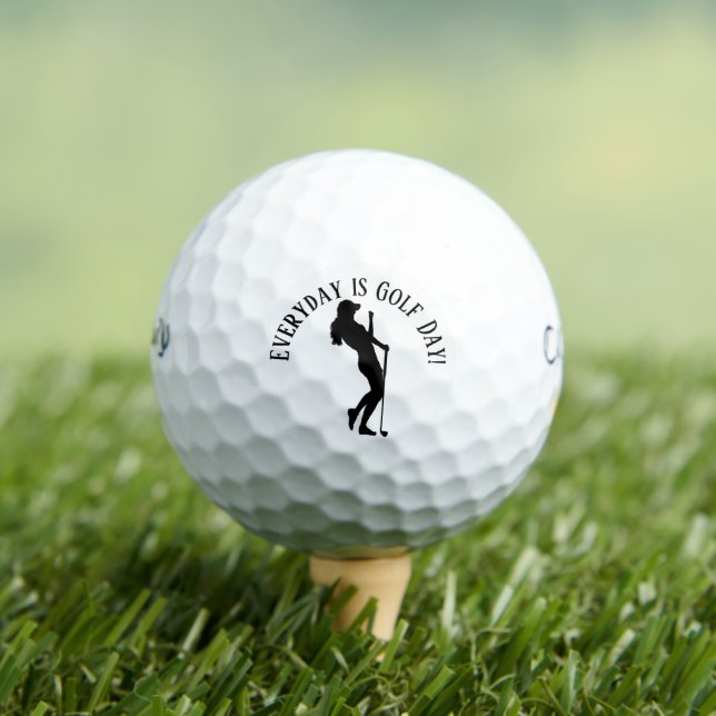 Lady Golfer Custom  Golf Balls (Insitu Tee)
