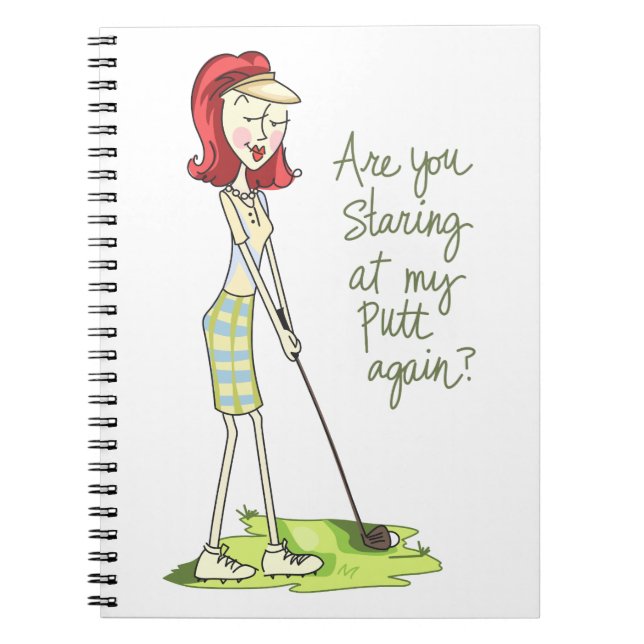 Lady Golfer Notebook (Front)