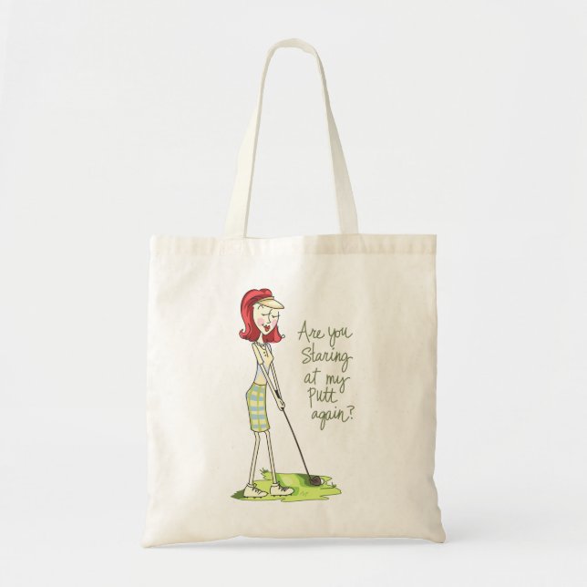 Lady Golfer Tote Bag (Front)