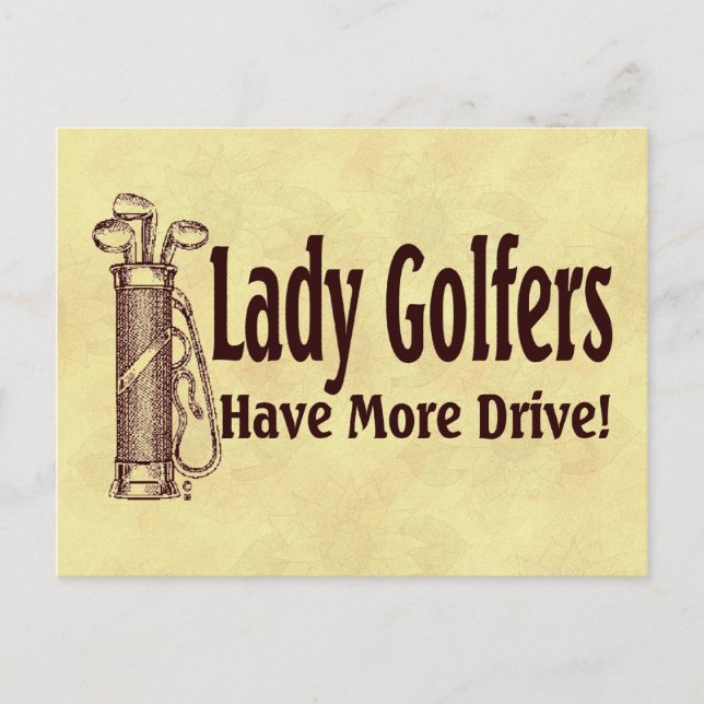 Lady Golfers Postcard (Front)