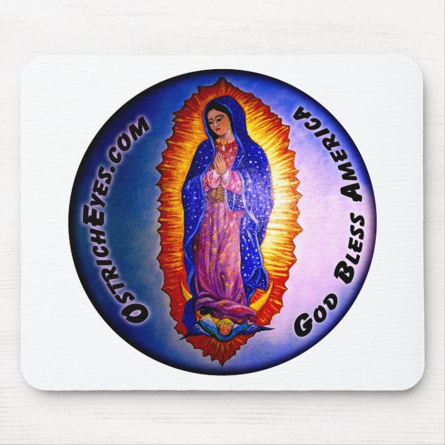 Lady Guadalupe Blessing Mouse Pad (Front)