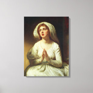 Lady Hamilton Praying Canvas Print