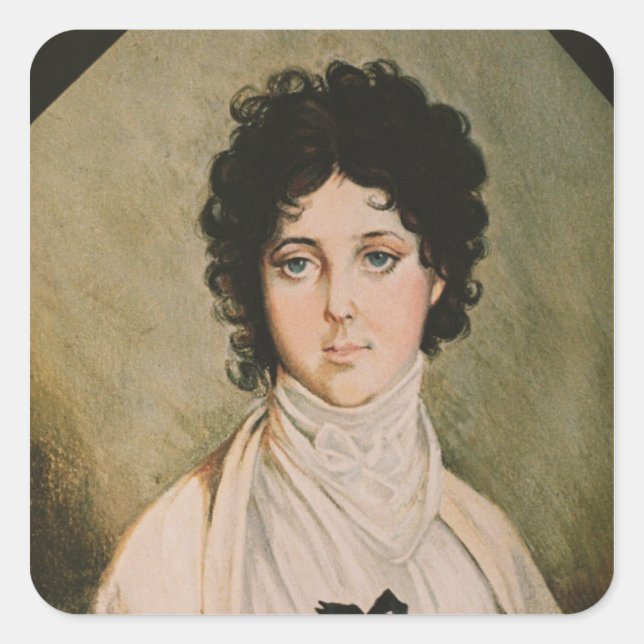 Lady Hamilton Square Sticker (Front)