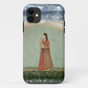 Lady holding a bowl of roses, from the Small Clive iPhone 11 Case