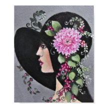 Lady In A Decorative Hat