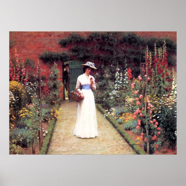 Lady in a Garden Poster (Front)