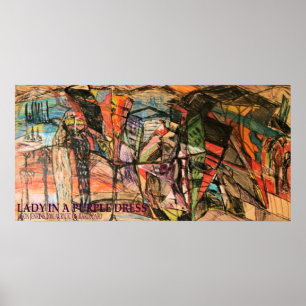 Lady in a Purple Dress Poster