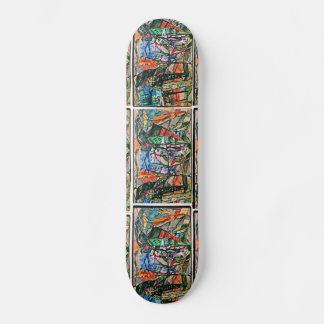 LADY IN A PURPLE DRESS SKATEBOARD