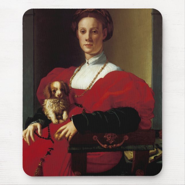 Lady in a Red Dress Mouse Pad (Front)