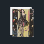 Lady in Black and White Fashion Collage Postcard<br><div class="desc">Digital art by Angelandspot  © 2025</div>