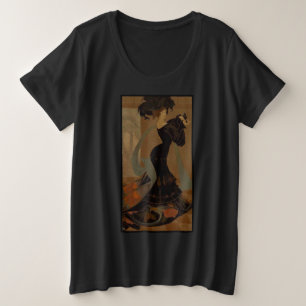 Lady in Black Plus Size T-Shirt