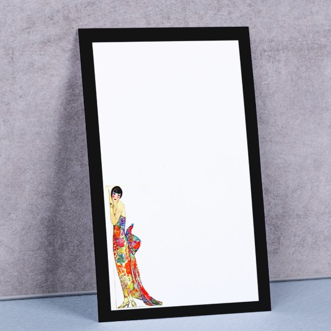 Lady in Formal Gown Stationery (Creator Uploaded)