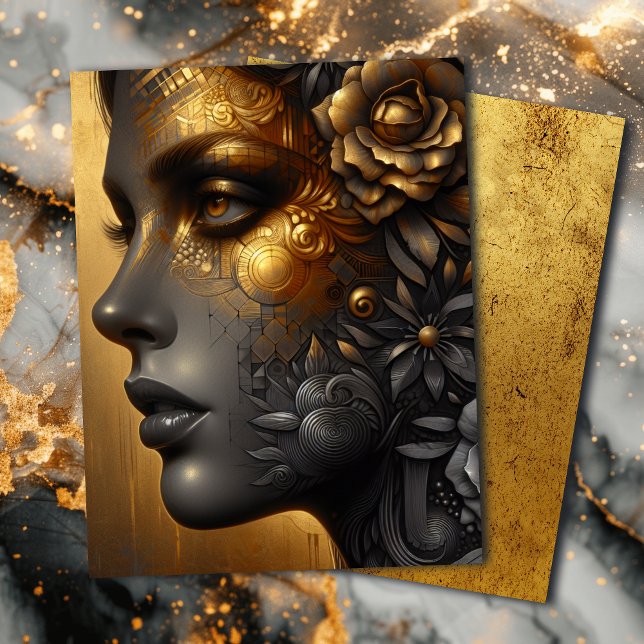 Lady in Gold Ethereal Art Scrapbook (Creator Uploaded)