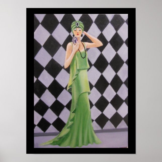 LADY IN GREEN POSTER (Front)