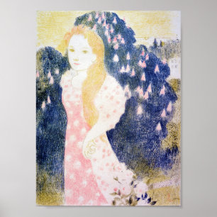 Lady in Pink Dress, Maurice Denis Poster