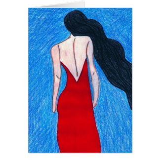 lady in red