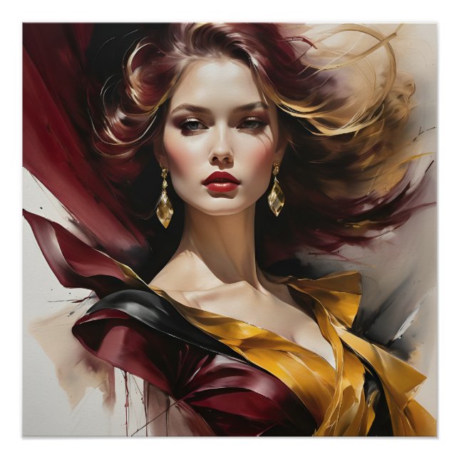 Lady in red 2 poster (Front)