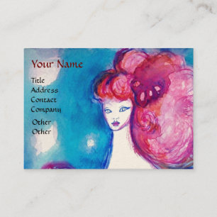 LADY IN RED ,Beauty,Salon ,Spa ,Makeup Artist Business Card