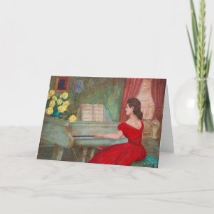 Lady in Red Card