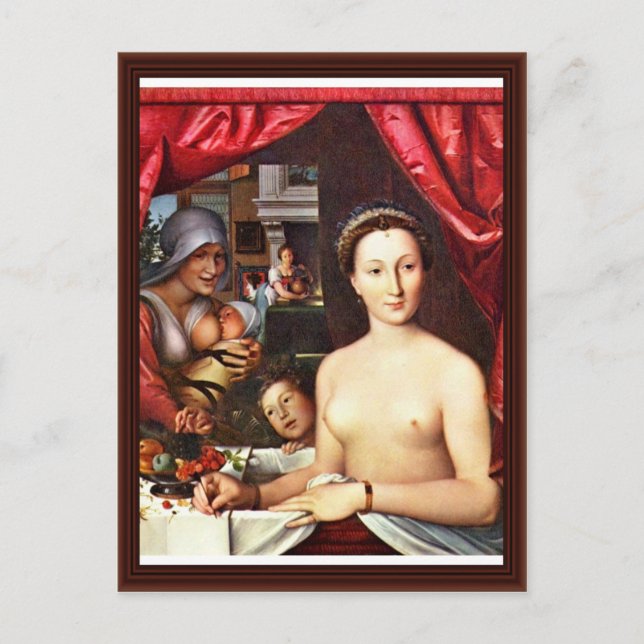 Lady In The Bath (Portrait Of Diane De Poitiers) Postcard (Front)