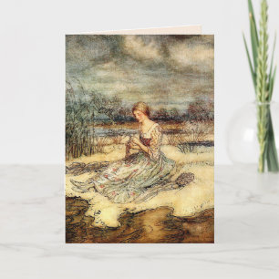 LADY IN THE FIELD BLANK ALL-OCCASION CARD