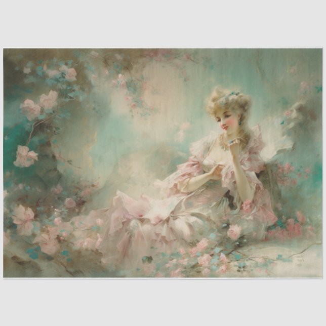 Lady in the Garden Tissue Paper (Front)