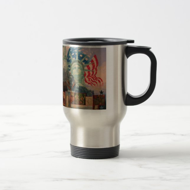 Lady in the Harbour. Travel Mug (Right)