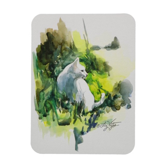 Lady In The Sun Premium Magnet (Vertical)