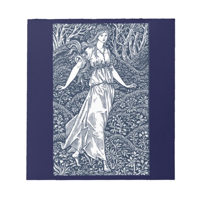 lady in the Woods Notepad (Front)