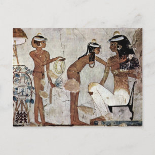 Lady In Toilet By Maler Der Grabkammer Des Zeserke Postcard