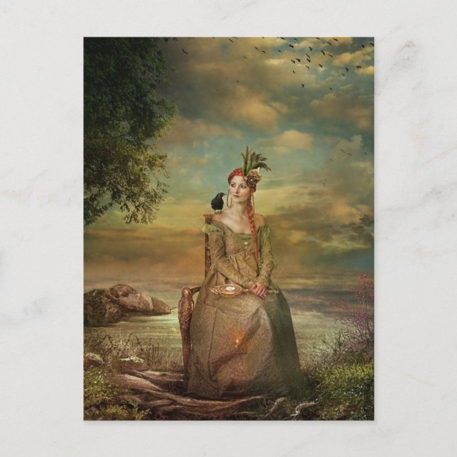 lady in waiting postcard (Front)