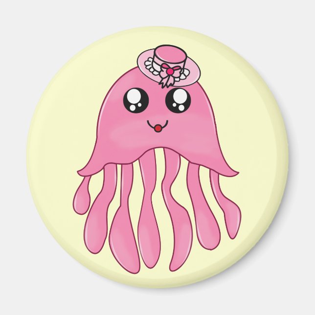 Lady Jellyfish Magnet (Front)