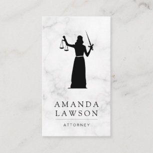 Lady Justice Lawyer Appointment Card
