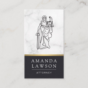 Lady Justice Lawyer Law Appointment Card