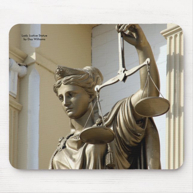 Lady Justice Statue, Virginia City, Nevada Mouse Pad (Front)